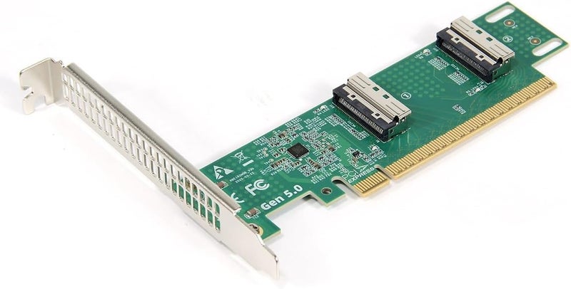 CY Adapter PCI-E 5.0 PCI-Express 16x to SFF-TA-1016 Dual MCIO 8i Mini Cool Edge IO VROC Adapter for Mainboard SSD Graphics Card - Image 1